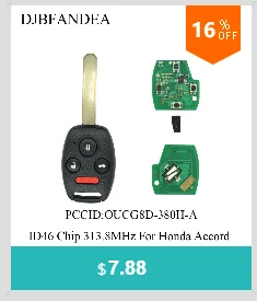 Djbfandea 3 кнопки удаленный БЕСКЛЮЧЕВОЙ ввод брелок для Audi 8T0 959 754C A4/S4/A5/S5/Q5 с 433 МГц PCF7945 чип необработанное лезвие