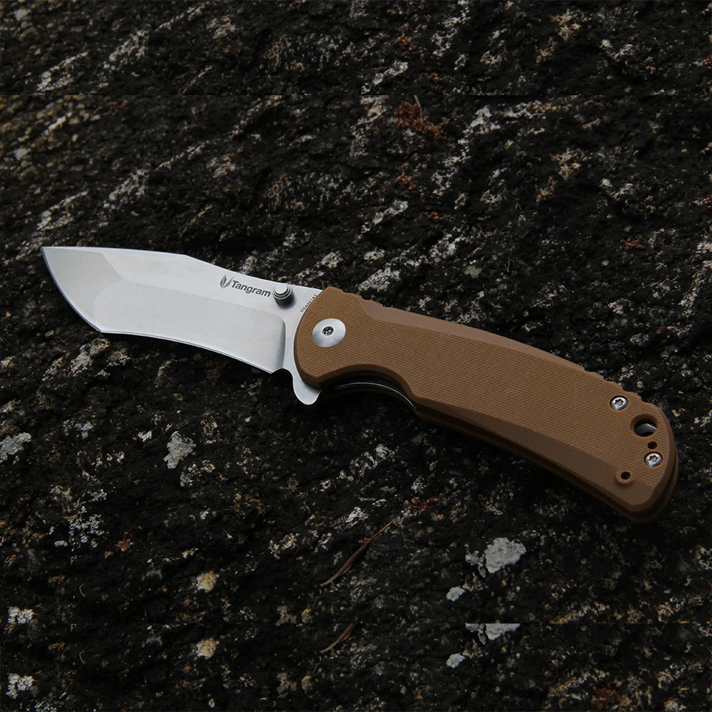Складной нож Tangram, карманный нож, тактические самозащитные ножи для защиты для охоты, ручные инструменты