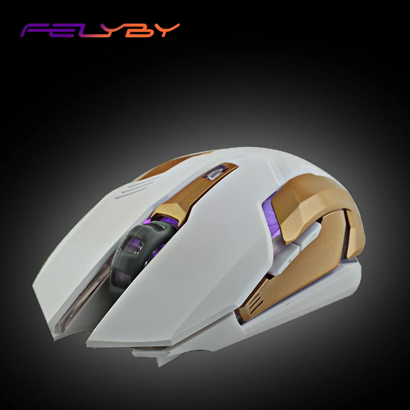 

FELYBY Wireless Gaming Mouse Mechanical Macro Definition 2000DPI Gaming Mouse Wireless Computer Ergonomic Mouse