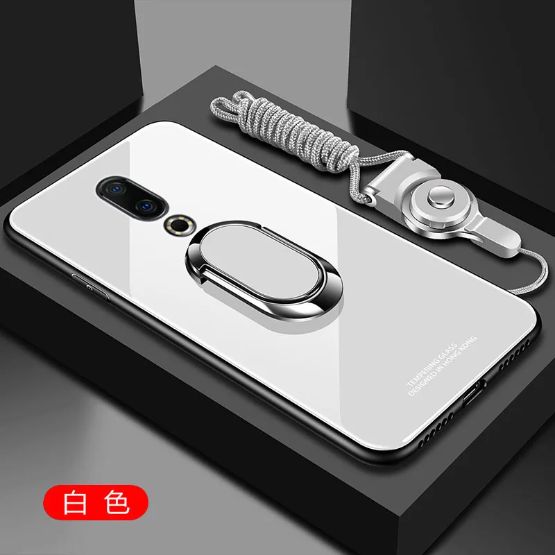 Чехол для Meizu 16Th, жесткое закаленное стекло с кольцом-подставкой, магнитная защитная задняя крышка, чехол для meizu 16 16th Plus 16Th shell