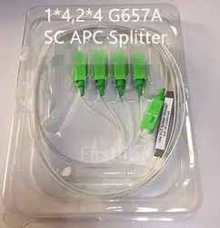 SC APC волокно Splitter 1x4 PLC POS пассивный оптический разделитель 2*4 4 Каналы Splitter мини модуль, 900um