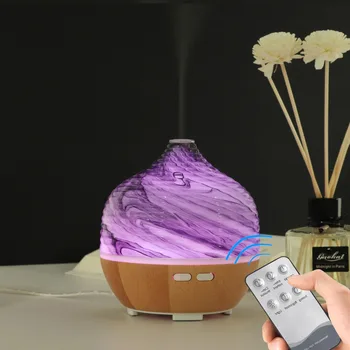 

Remote Control Essential Oil Diffuser Creative Spiral Glass Ultrasonic Aromatherapy Air Humidifier With 7 Color Light For Home