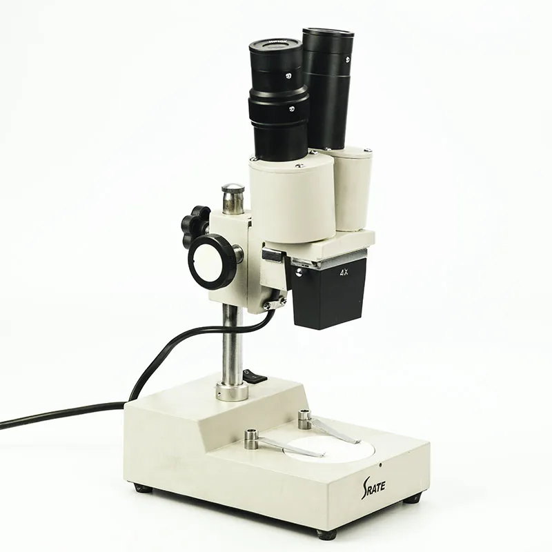 40X Stereo Stand Optical Lens Microscope with Top Light Illumination