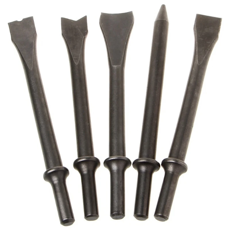 

5 PCS Chisel Round Handle Pneumatic Blade Shovel Head Accessories Cone Hammer