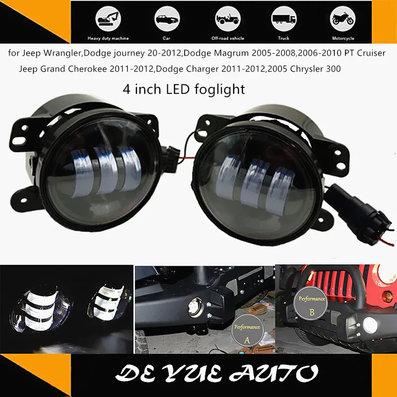free shippping 4inch LED FOG LIGHT 4"foglight for Jeep wrangler 2015 LJ