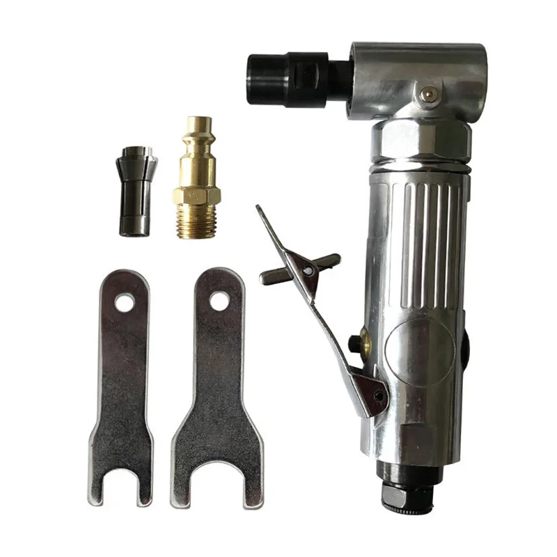 

1 Sets 90 Degree Angle Air Die Grinder Pneumatic Grinding Machine With 1/4 3.18mm (3/8'') And 6.35mm (1/4'')