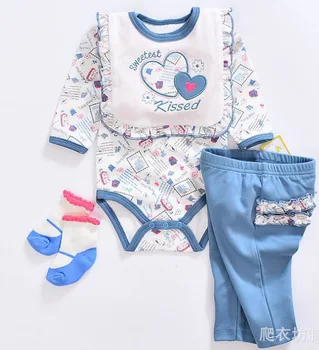 

50-57cm npk doll Reborn Silicone Babies dolls clothes fresh new baby romper with pants dolls accessories toy gifts