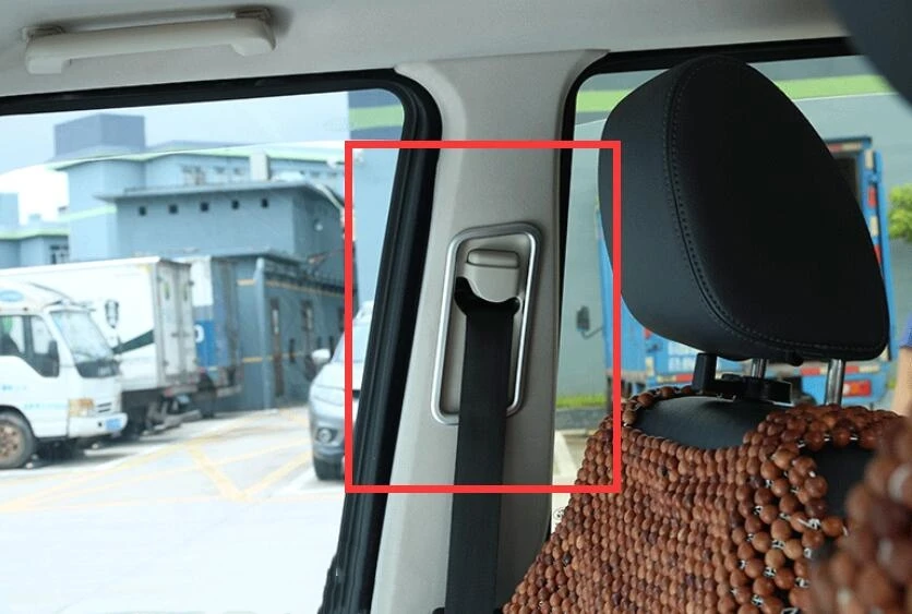 

2Pcs/set Car Front Seat Safety Belt Frame Trim Sticker For Land Rover Discovery 4 2010-16 Car-covers Auto Accessories