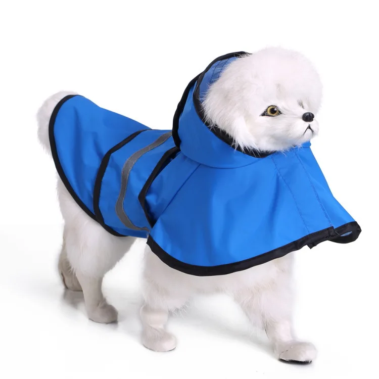 

Puppy Raincoat Clothes Fashion Pet reflect light raincoat Big Dog Raincoat