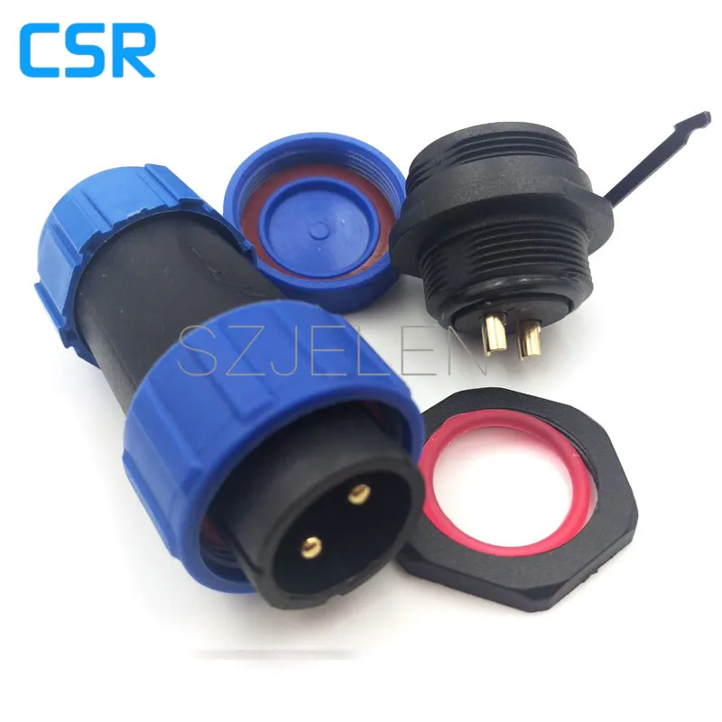 SP2110, 2 pin connector Waterproof, High power LED waterproof plug