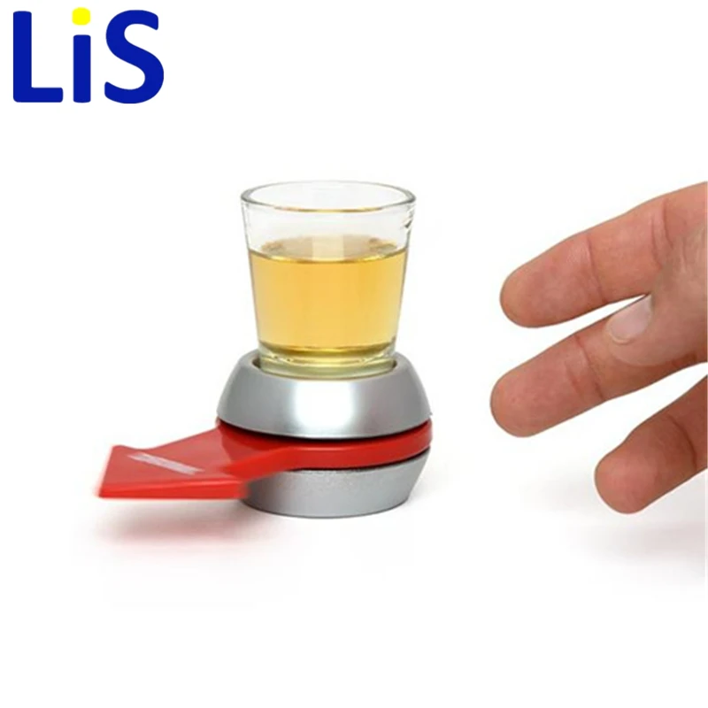 Lis Spin The Shot glass Питьевая игра, забавные вечерние подарки, поворотные игрушки, питьевая игра, рюмка со спиннинговым колесом, барные игры