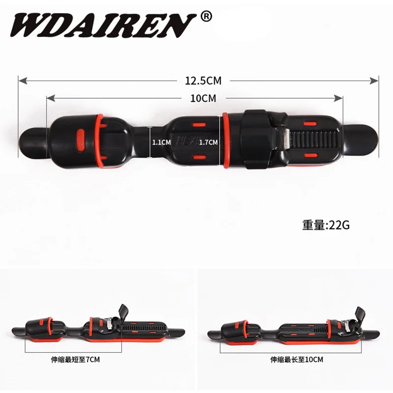 1Pcs Metal Reel Seat Deck Fishing Rod Clip Fitted Wheel Reel Accessory Rock fishing Tackle Accessories WD-543