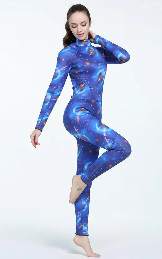

Wetsuit Women 3mm neoprene Zipper Swimsuit Full Body Jumpsuits Diving suit Rash Guard Wetsuits Swimming Surfing Sports Clothing