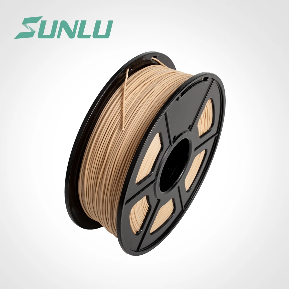 

SUNLU 3D Printer Filament Wood 1.75mm 1KG 2.2LB Spool Dimensional Accuracy+/-0.02mm PLA Similar for Printing Real Wooden Effect