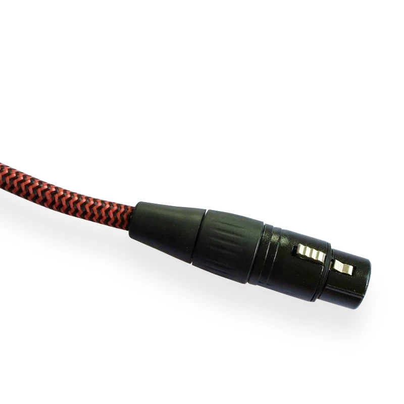 Высококачественный 3 контактный гнездовой разъем XLR на 2 Мужской анти jamming Shield Dual