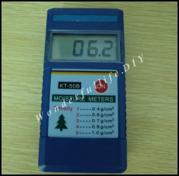 Goede 4 Stks partij Digitale Inductieve Houten Boom Hout Vochtmeter bereik 2 ~ 90% hygrometer