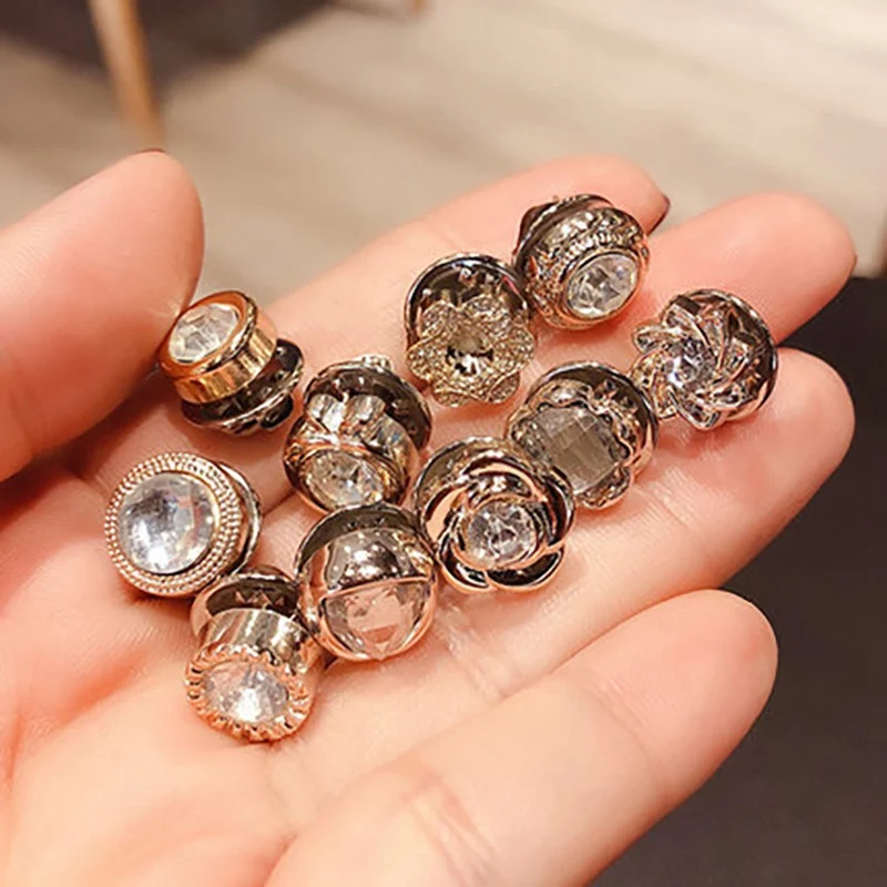 

1 pack(10 pcs) fragrance pearl brooch female pin fixed clothes decoration creative wild anti-light silk scarf cufflinks