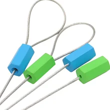 20PCS/LOT Wire seals Security Self-Locking Seals Metal Cable Ties container's lock steel wire seal for tanker sealing