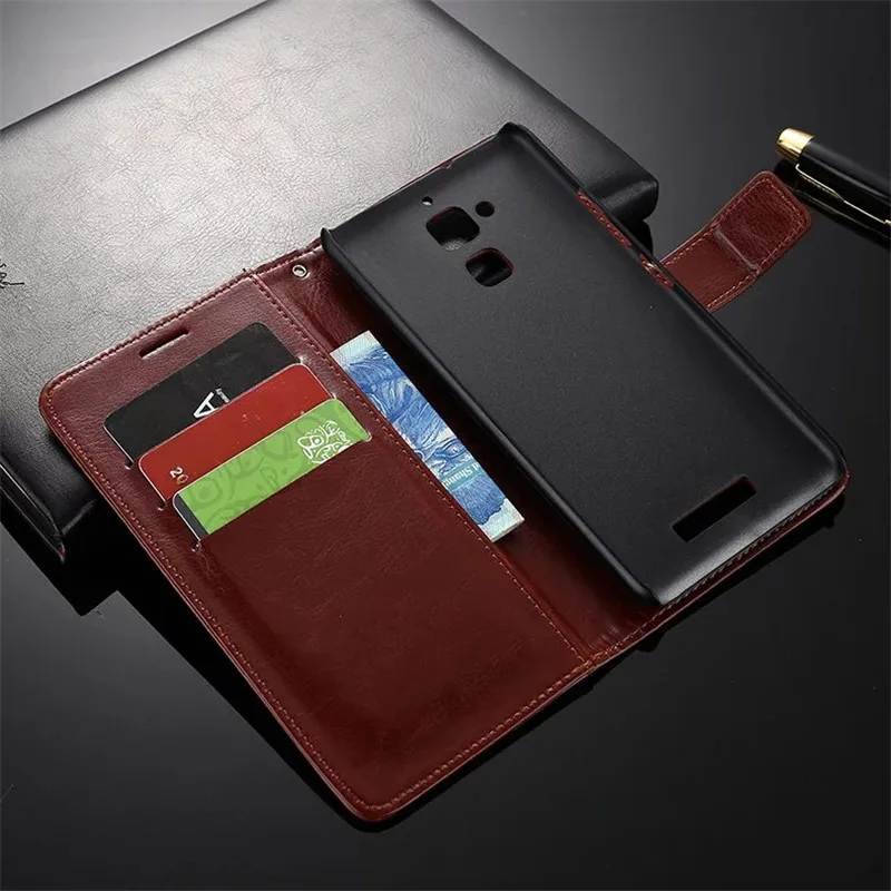 

HQ Flip Wallet Leather Cover For 5.2" Asus Zenfone 3 Max ZC520TL X008D With Stand Function Card Holder /Zenfone Pegasus 3 X008