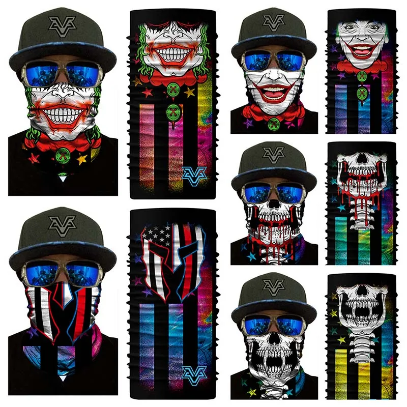 

Seamless Magic Halloween Mask Cycling Motorcycling Racing Camping Snowboard Face Mask Skating Running Climbing Skiing Bandana