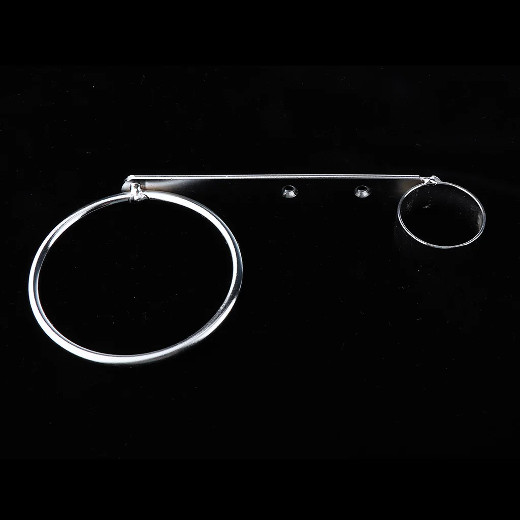 Bathroom Round Hair Dryer Holder Hair Care Tools Straighteners Iron Holder Wall Mount Chrome Finished Stainless Steel	