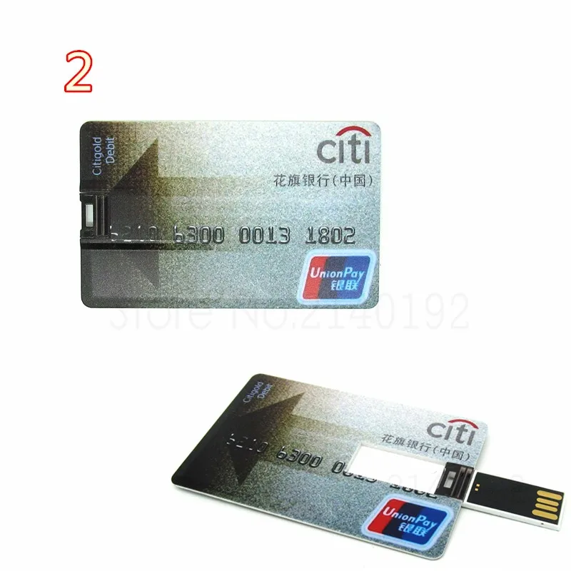 Новинка, водонепроницаемый супер тонкий USB флеш-накопитель для кредитных карт, реальная емкость, 32 ГБ, ручка-накопитель, 4 ГБ, 8 ГБ, 16 ГБ, модель банковских карт, карта памяти - Цвет: 2