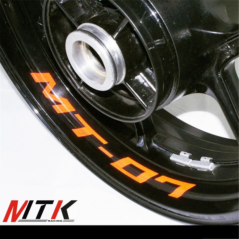 

MTKRACING Seven colors 8X CUSTOM INNER RIM DECALS WHEEL Reflective STICKERS STRIPES FIT YAMAHA MT-07 MT 07