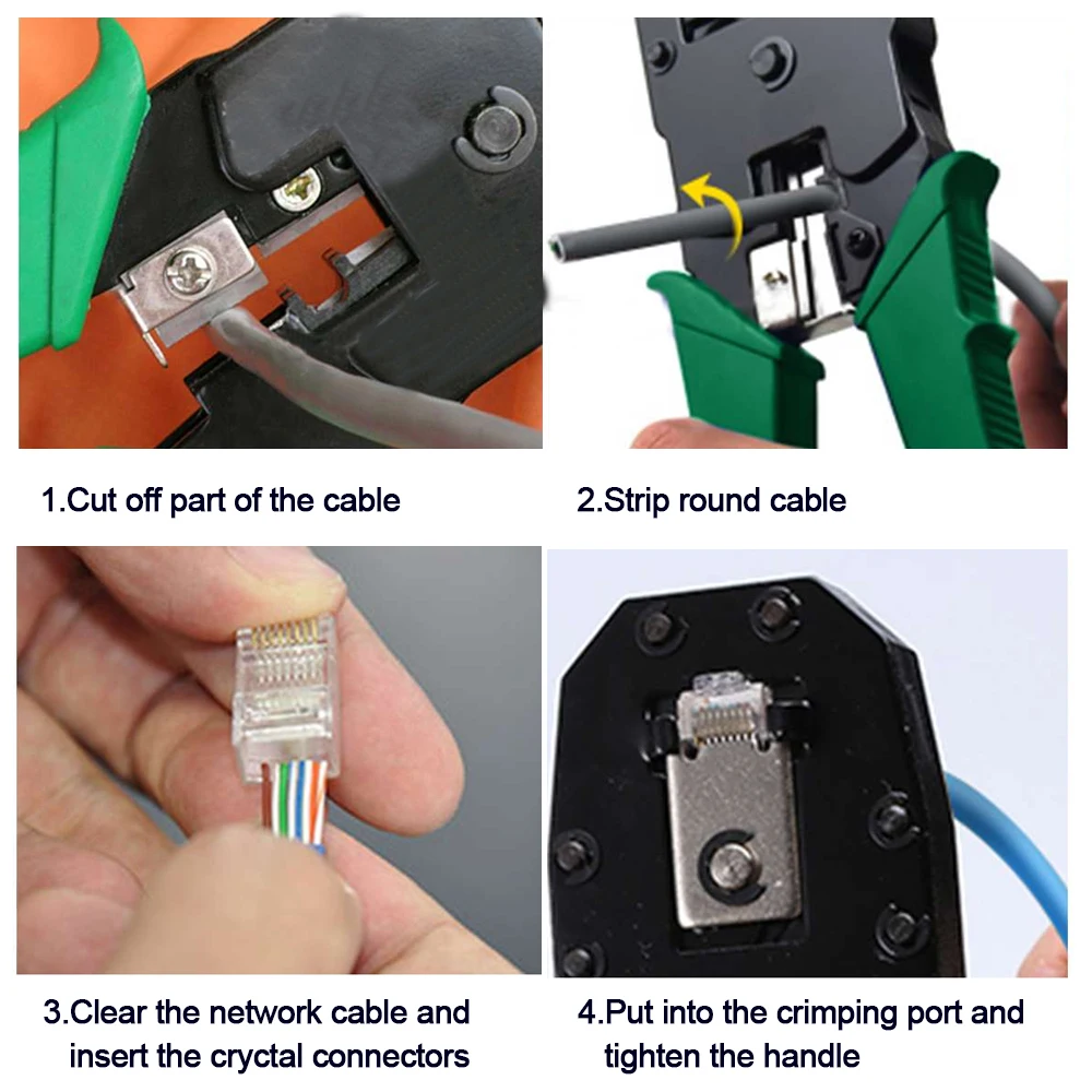 Многофункциональная портативная сетевая аппаратная сумка для Ethernet, инструмент, сетевой кабель LAN, щипцы, плоскогубцы, набор инструментов для ремонта сети, набор инструментов