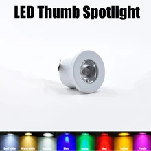 10 шт. ультра-маленький 1 Вт светодиодный COB мини-прожектор AC85-265V счетчик встроенный большой палец свет