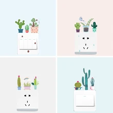 Best Price Garden Bonsai Cactus Butterfly Light Switch Stickers For Home Decoration Accessories Living Room PVC Cup Decals Mural Art Decor Best Price Garden Bonsai Cactus Butterfly Light Switch Stickers For Home Decoration Accessories Living Room PVC Cup Decals Mural Art Decor