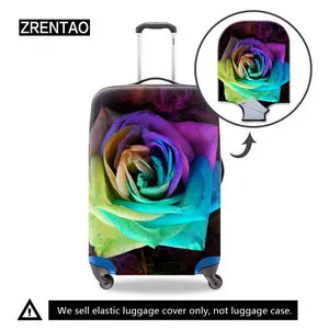 flower suitcase cover
