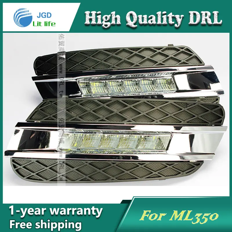 Free shipping ! 12V 6000k LED DRL Daytime running light case for Benz ML350 Fog lamp frame Fog light Car styling Free shipping ! 12V 6000k LED DRL Daytime running light case for Benz ML350 Fog lamp frame Fog light Car styling