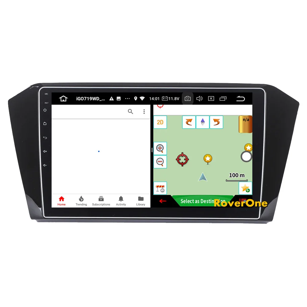 Discount RoverOne For VW For Volkswagen Passat 2017 Android 9.0 Autoradio Car Multimedia Player Radio GPS Navigation Head Unit NO DVD 12
