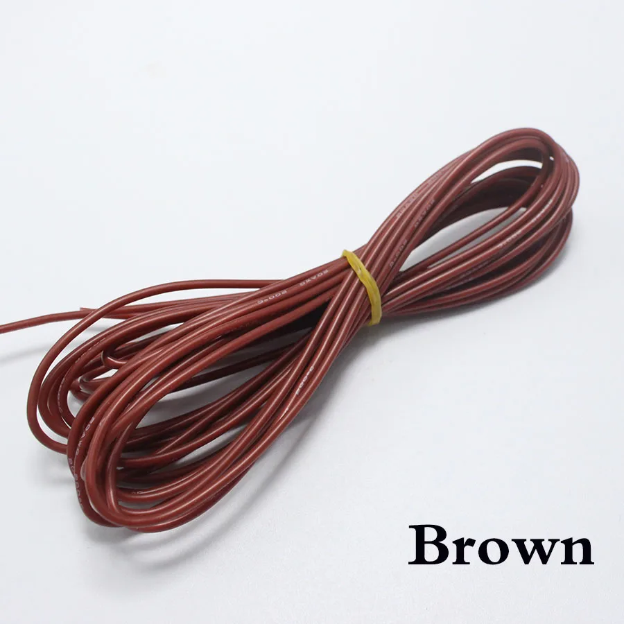 5 метров 28AWG мягкий силиконовый кабель 0.08mm2 ультра гибкий тестовый провод красный черный синий белый желтый зеленый оранжевый коричневый серый