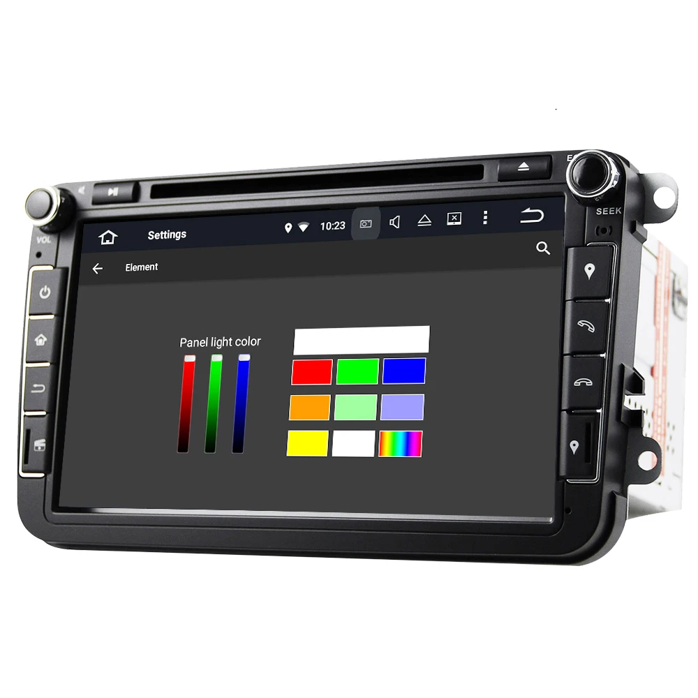 Eunavi 2 din 8'' Octa core Android 8.0 Car DVD Player GPS for VW Passat CC Polo GOLF 5 6 Touran EOS T5 Sharan Jetta Tiguan Radio