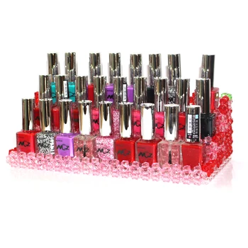 

Makeup Cosmetic 3 Tiers Colours Acrylic Organizer Lipstick Jewelry Display Stand Holder Nail Polish Rack Handmade 27X12.5X9CM
