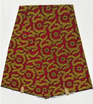

High Quality African Real Veritable Wax 6 Yards/lot Guaranteed Pagne Wax African Lace Fabrics ASO EBI Hot Wax Veritable