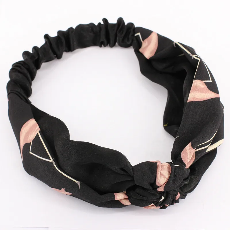 Модные спортивные и досуг стиральная Hairband Плетеный диадемы повязка для волос Хлопок Ткань завязанная эластичность головная повязка