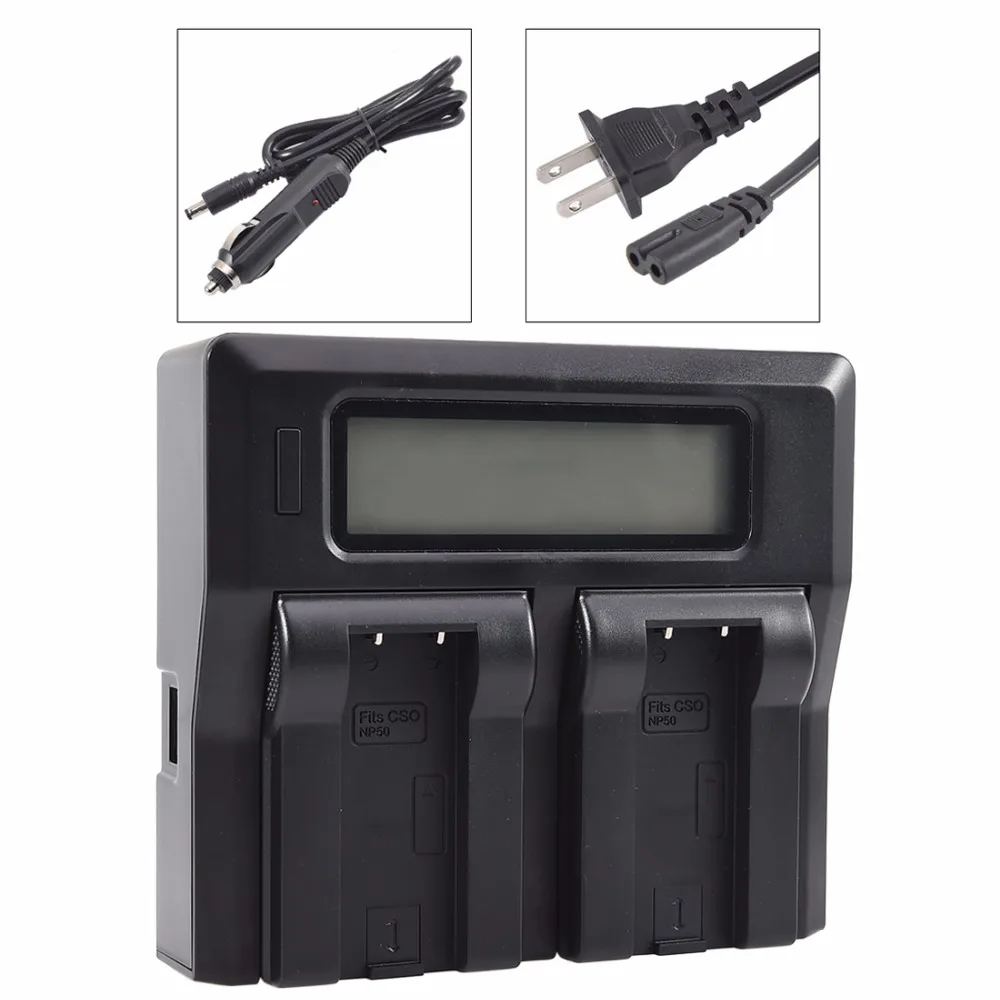 DSTE lcd74a двойной Батарея Зарядное устройство с USB Порты и разъёмы для Casio NP-50 Батарея Exilim ex-v7 v7sr V8 v8sr Камера