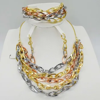 

2018 New design good quality earrings necklace bracelet wedding jewelry african beeds jewelry set for women ethinopian jewelry