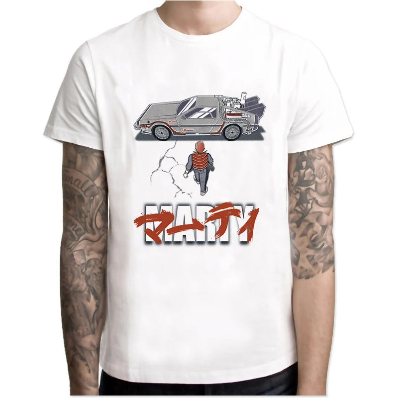 

back to the future 2018 New Arrivals Men Fashion Funny Printed T-Shirt Cool Tops Casual O-neck Tee male novelty t shirts MR4012