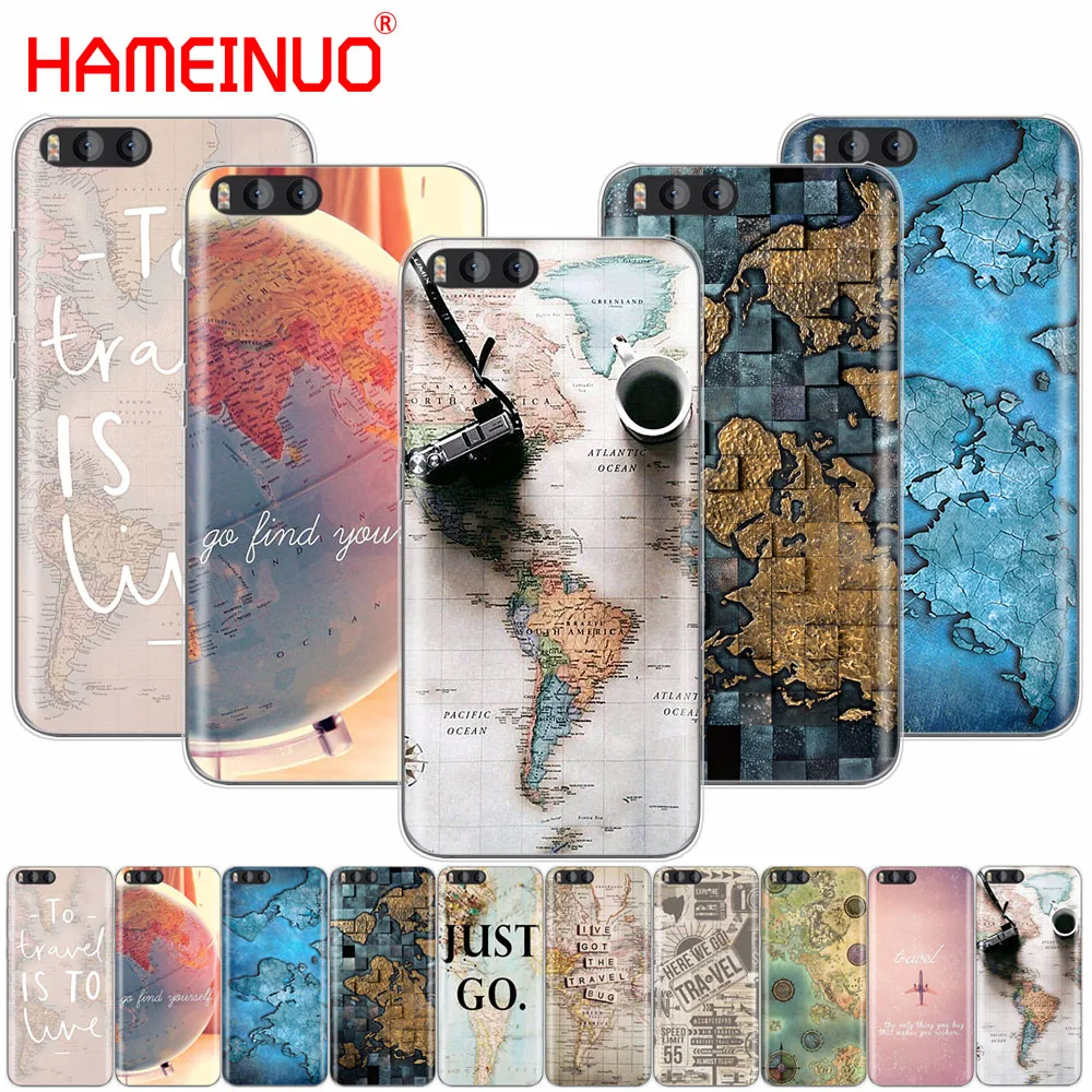 

HAMEINUO World Map Travel Plans Cover Case for Xiaomi Mi 3 4 5 5S 5C 5X 6 Mi3 Mi4 4i 4C Mi5 MI6 NOTE MAX 2 mix plus