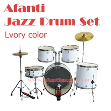 5 font b Drums b font 2 Crash Cymbals Lvory color Afanti font b Music b