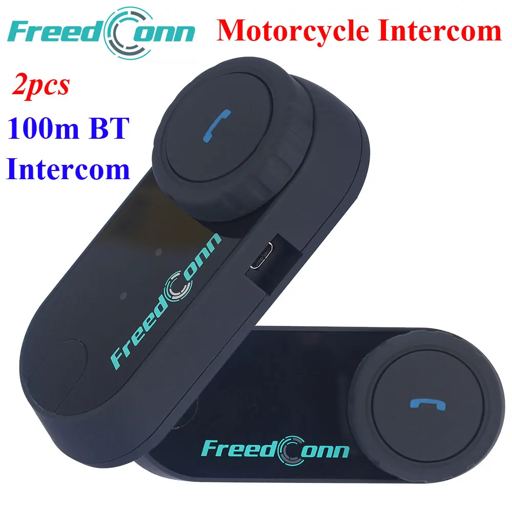 

2set Motorcycle Interphone Helmet HandFree Headphone 100M Wireless Helmets Intercom Bluetooth Headsets with FM Radio