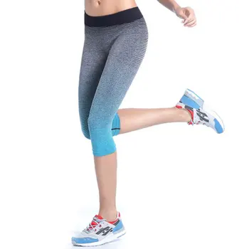 

Women's Fitness YOGA Sport Pants Stretch Gym Cropped Leggings Athletic Trousers