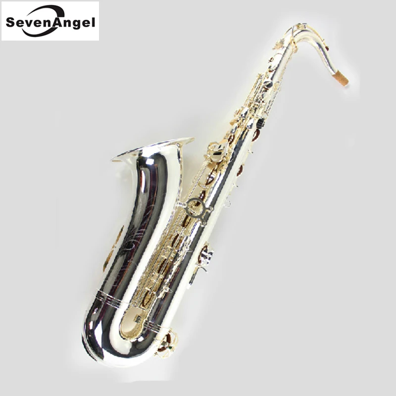 

Tenor Saxophone Bb Sax Wind Instrument Pure Silve Surface Sax Western Instruments Tenor saxofone Musical Instruments saxophone