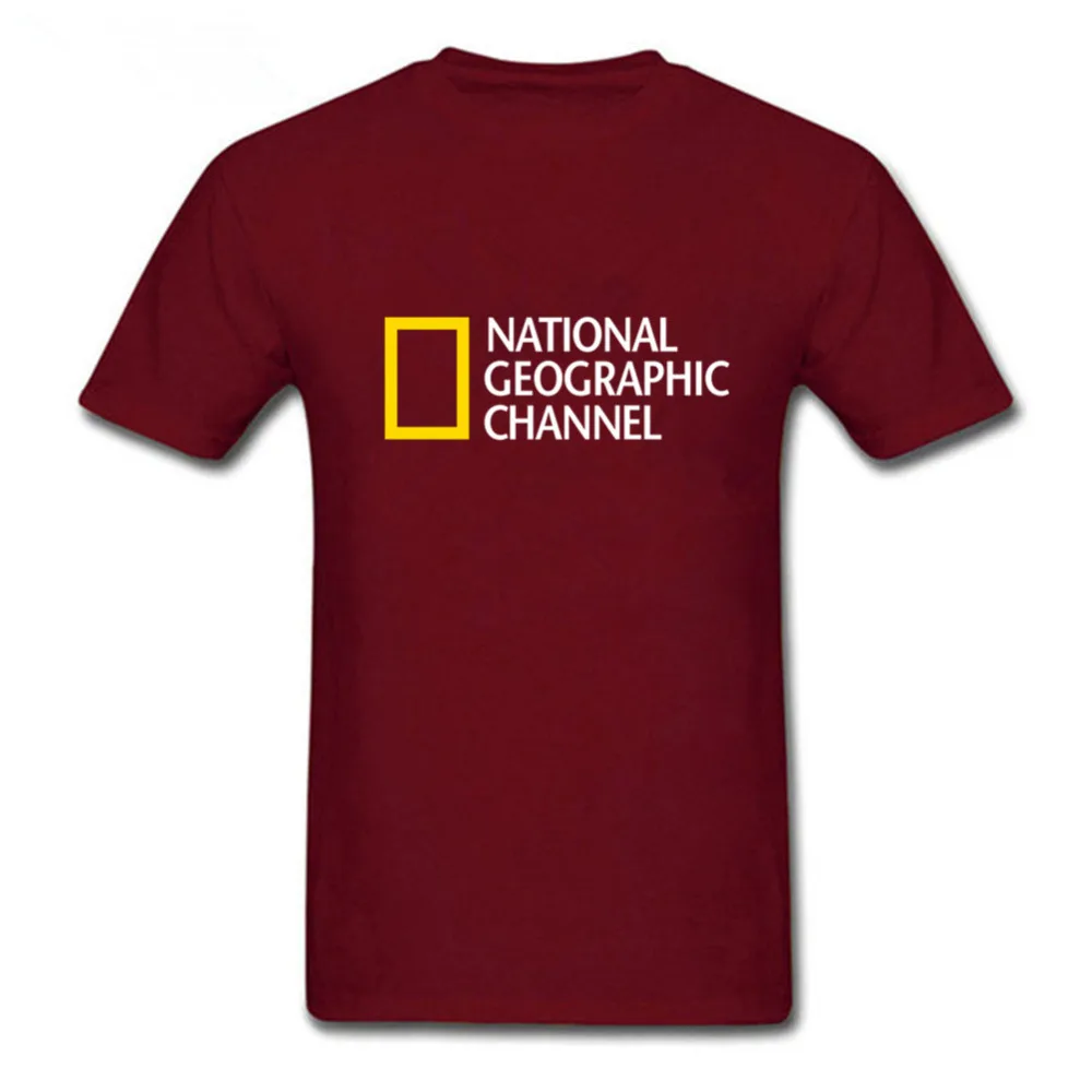 

2018 Newest Fashion Funny NATIONAL GEOGRAPHIC CHANNEL uniform Funny Cotton T Shirt for men