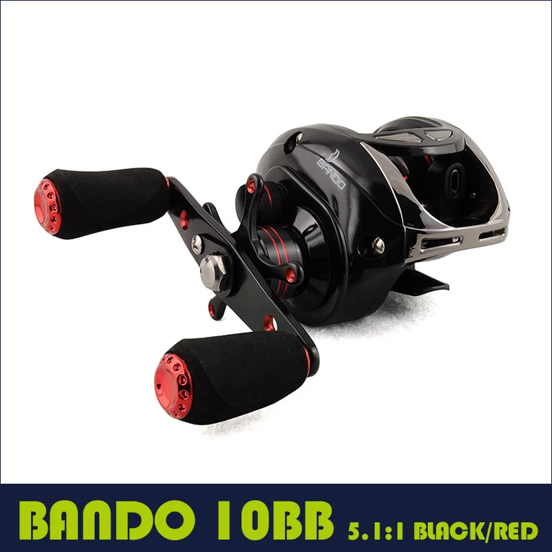 Baitcasting Fishing Reel 10BB Ball Bearings Right Hand KOREAN BANDO original 5.1:1 Carp Fishing Reels Carretes De Pesca 