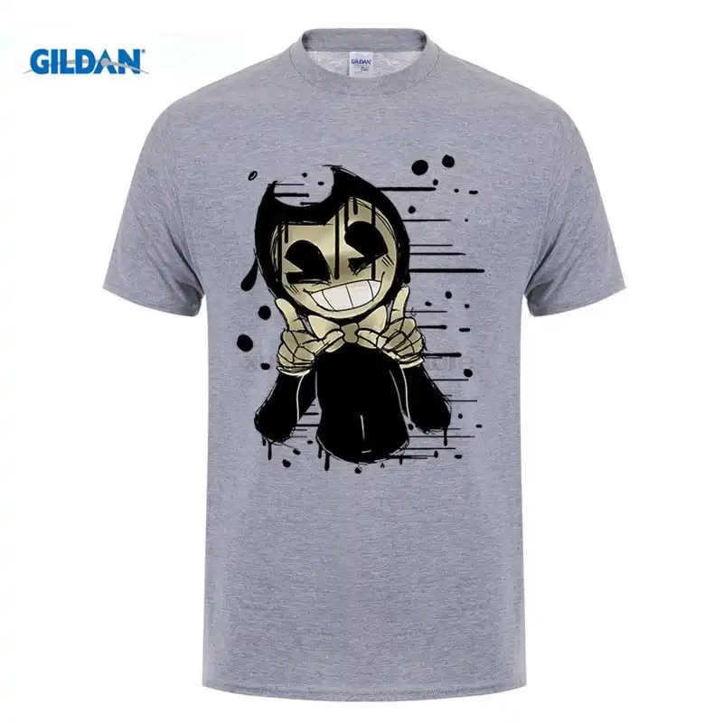 Detail Feedback Questions About Bendy And The Ink Machine T Shirt - bendy and the ink machine t shirt men cotton simple men tshirts clothing tops