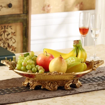 

European style retro fruit platter, large fashion, modern simplicity, home living room, tea table, candy, fruit bowl